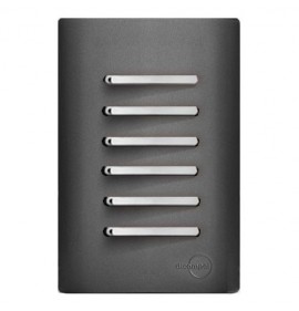Conjunto Interruptor Sextuplo Simples 4x2 - Novara Especiais Preto Grafite